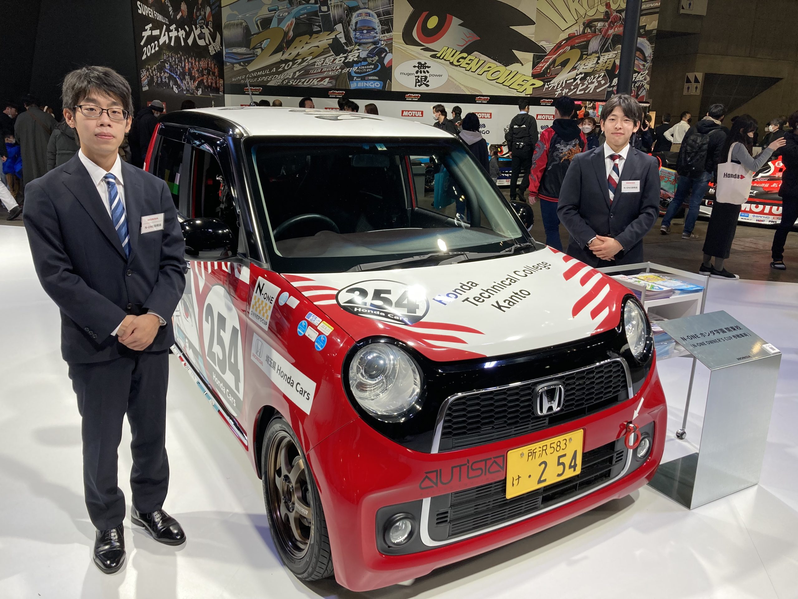 東京オートサロンHondaブースにホンダ学園N-ONE車両を出展しま