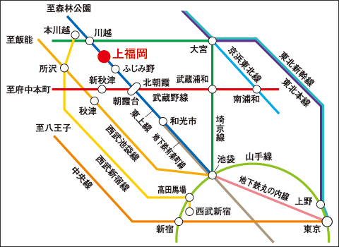 電車でのアクセス