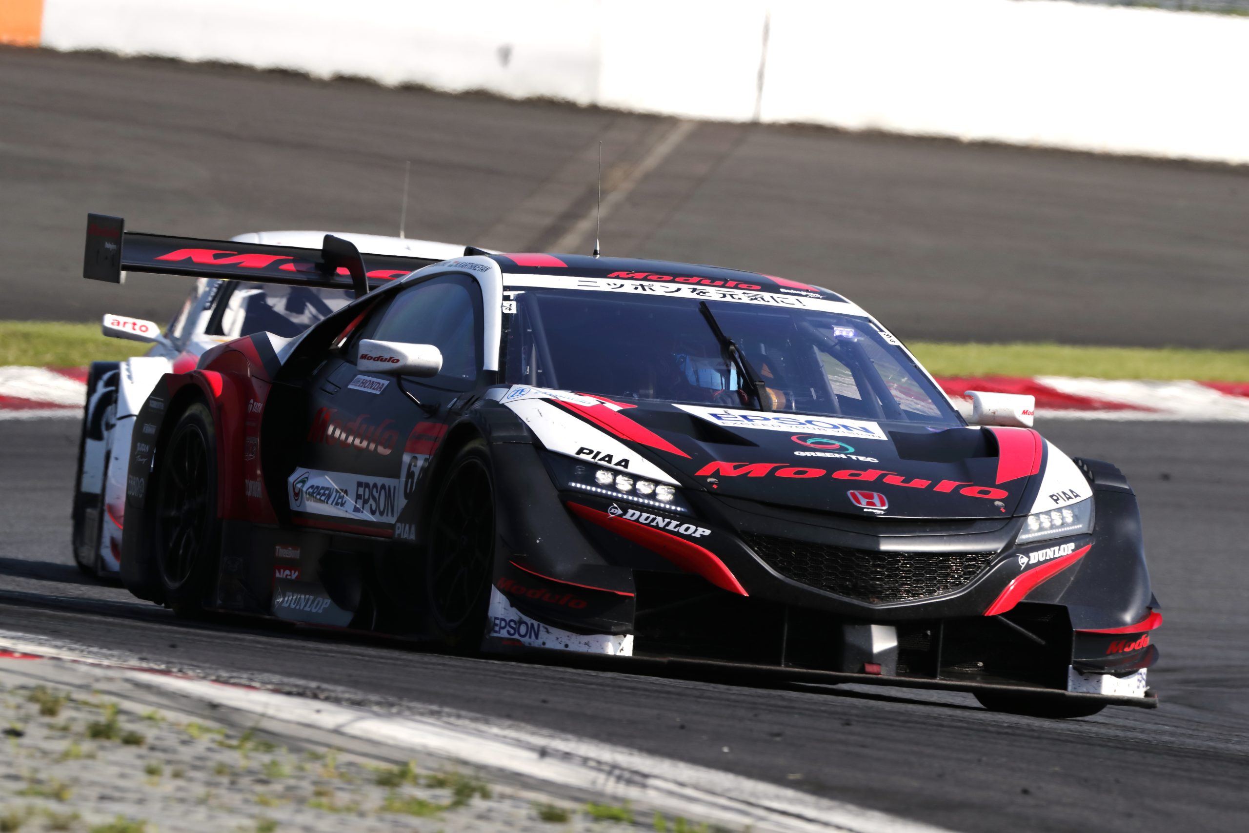 【学園に来ましたー！】特別展示車：Modulo NAKAJIMA Racing　NSX-GT 2019