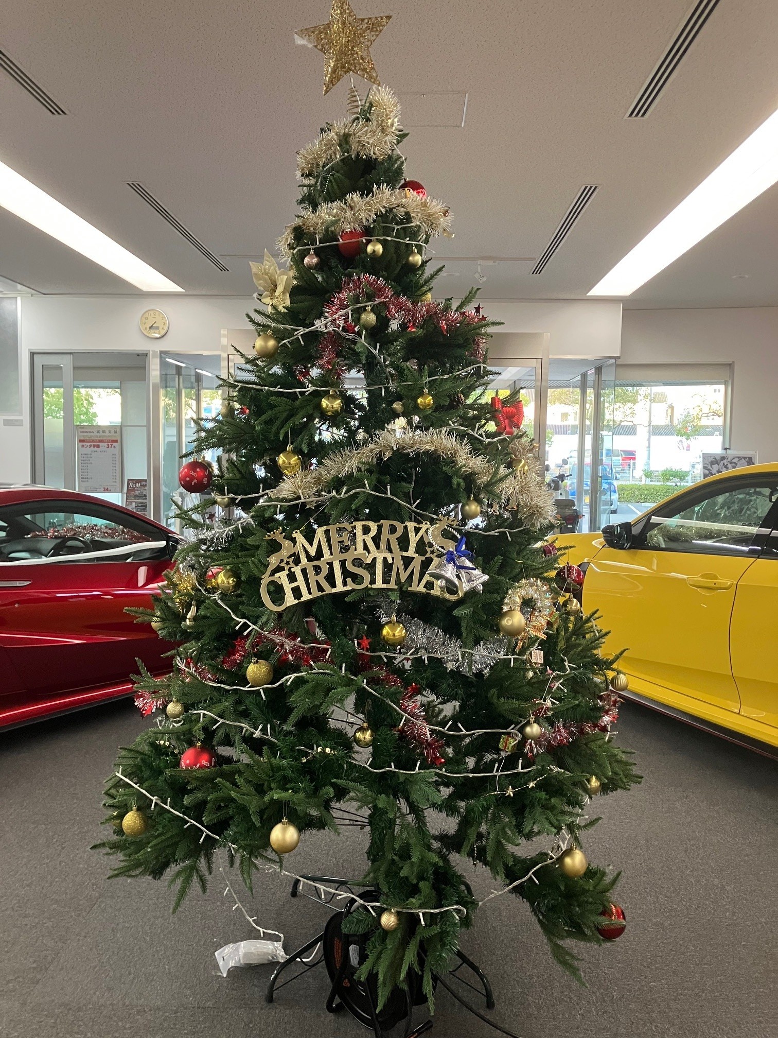 【飾りつけ】ショールームをクリスマス仕様に！