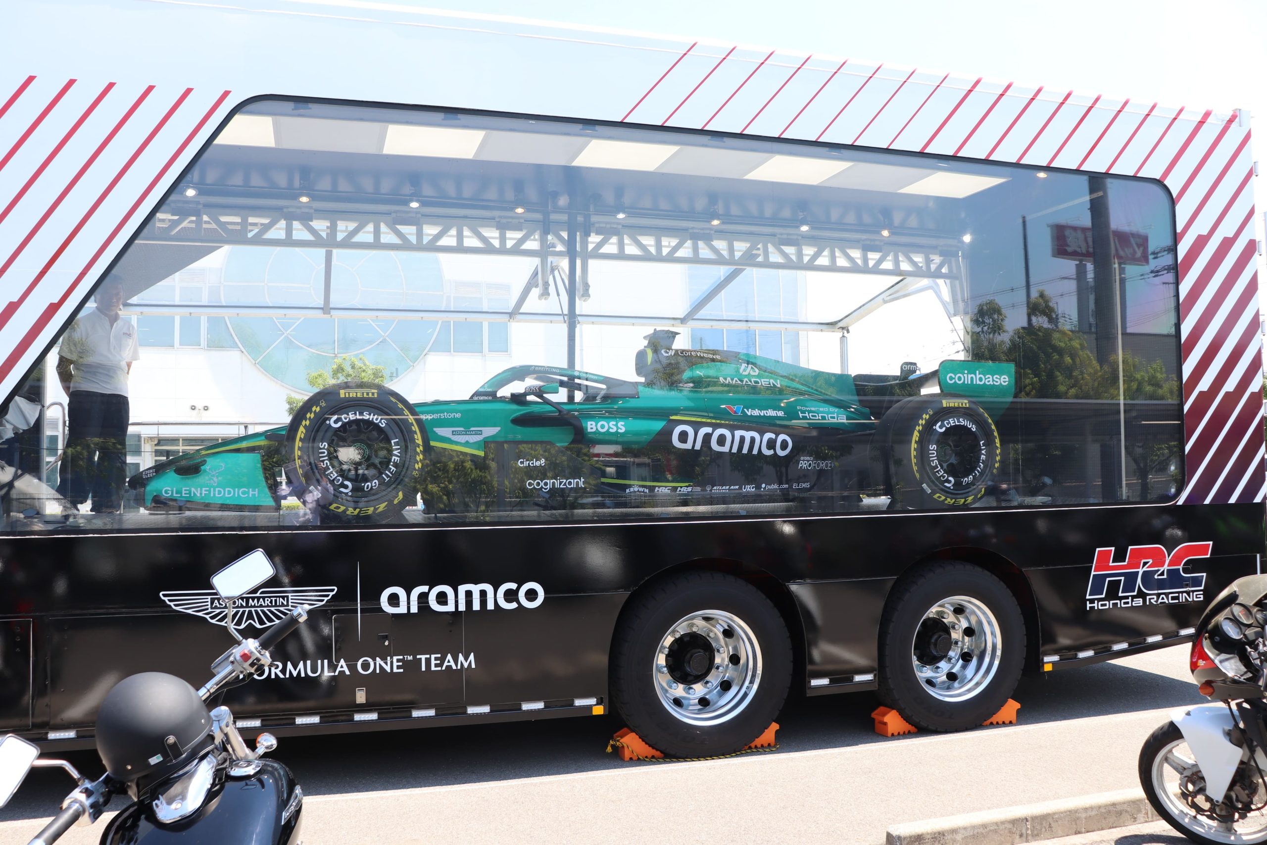 【大興奮!(^^)!】Ｆ1（Aston Martin Aramco Formula One Team）がやってきたー。